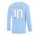 Manchester City Jack Grealish #10 Kopio Koti Pelipaita 2023-24 Pitkät Hihat
